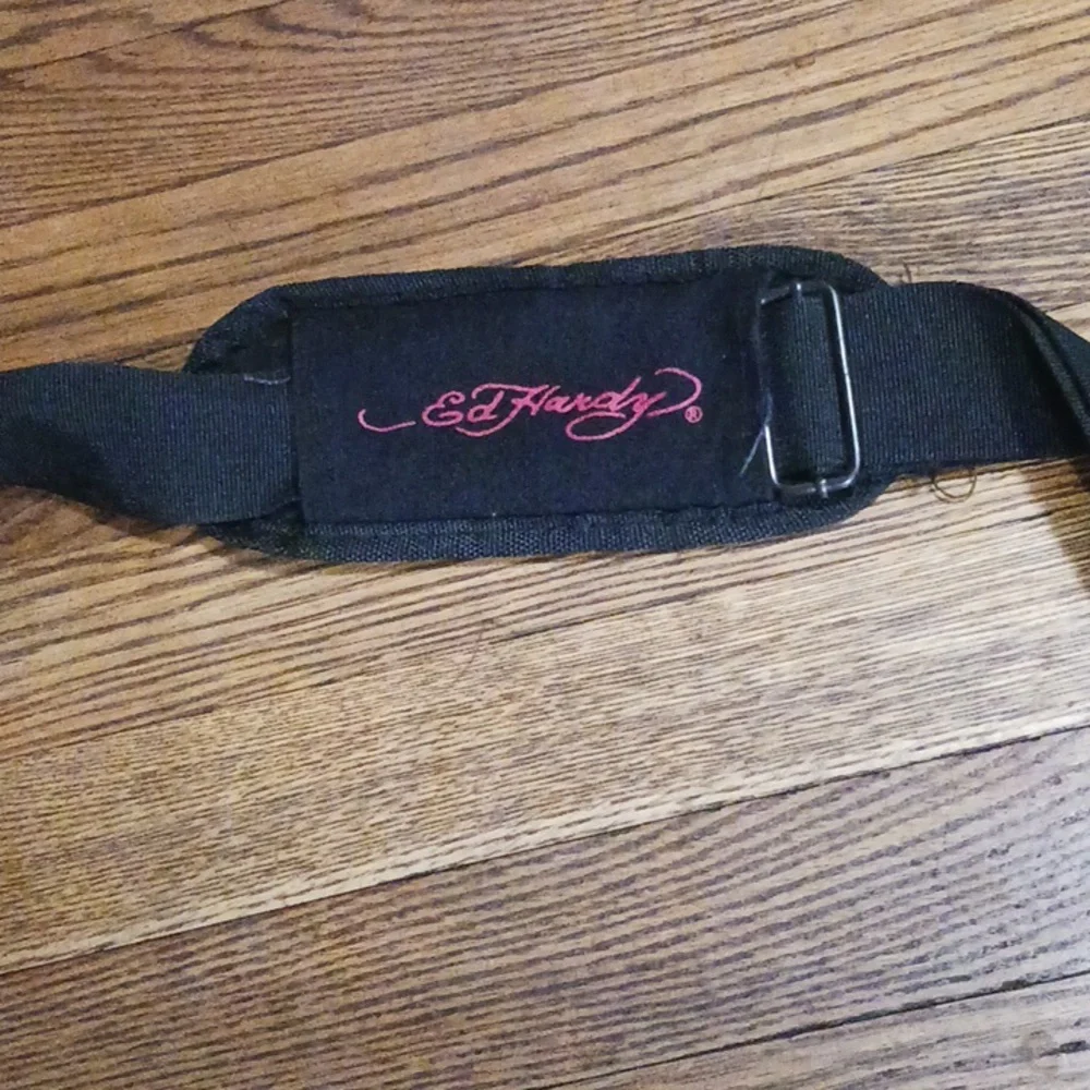 ED HARDY Laptop Case Love Kills Slowly Mint Condition w/Pockets & Strap